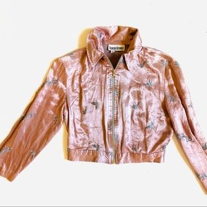 Vintage Francine Browner Satin Crop Jacket